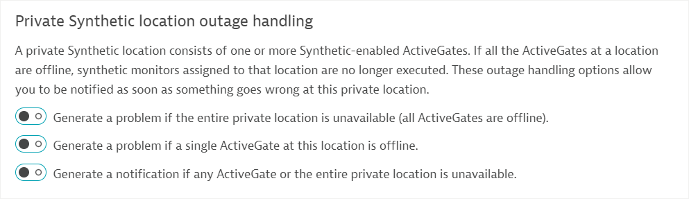 Location availability notifications