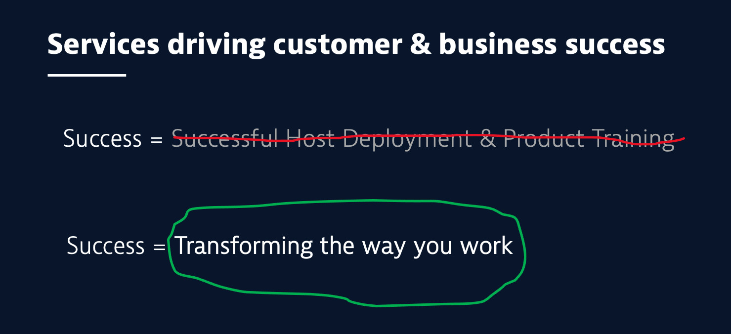 Shift in focus from managing a platform, to using the platform outputs to automate at enterprise scale