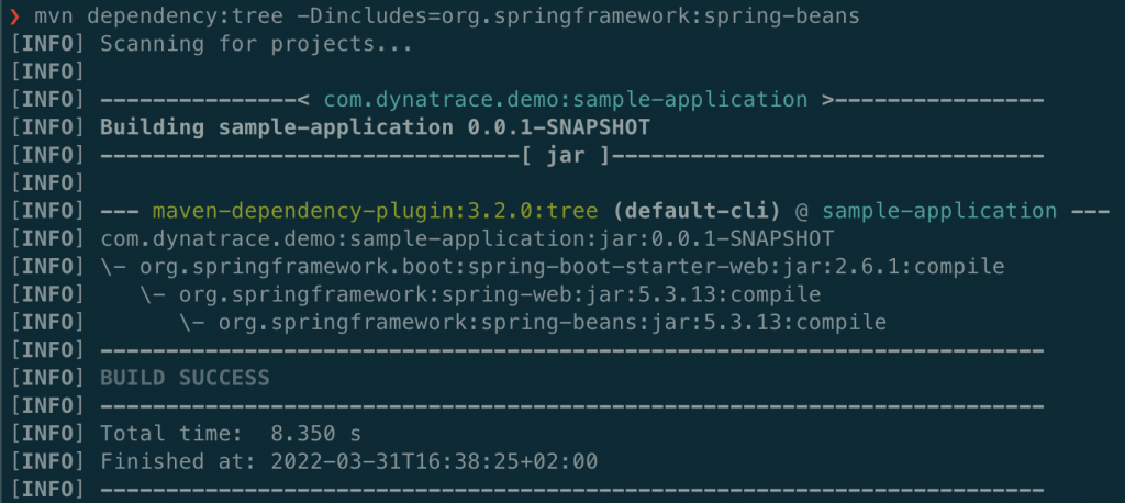 Maven finds Spring Beans vulnerability Spring4Shell 