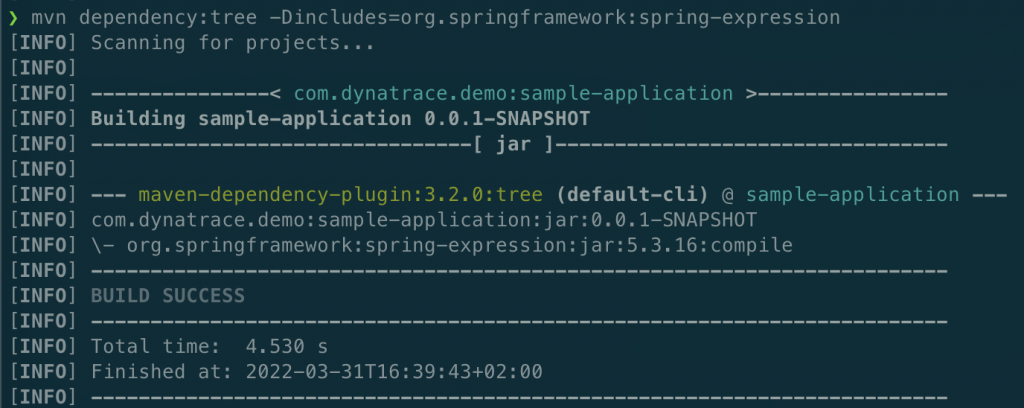 Maven finds denial of service in Spring Expressions as part of Spring4Shell