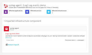 Log events Dynatrace screenshot