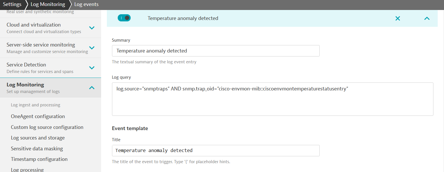 Alert Configuration