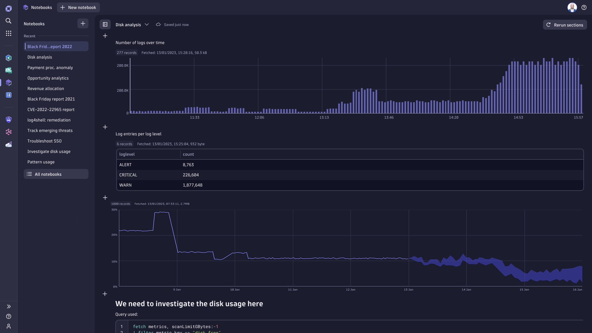 Dynatrace Notebooks