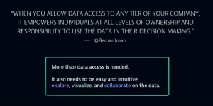 Quote from Perform 2023: When you allow data access to any tier of your company, it empowers individuals at all levels of ownership and responsibility to use the data in their decision making