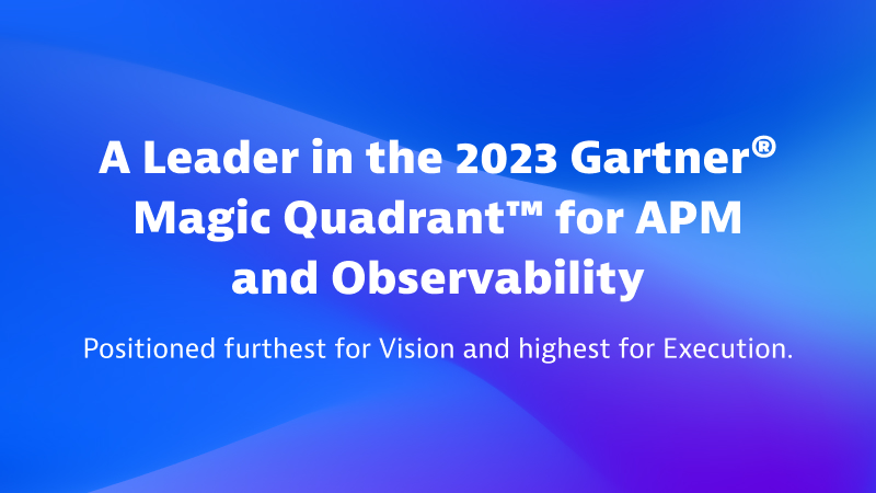 Dynatrace named a leader for APM and Observability