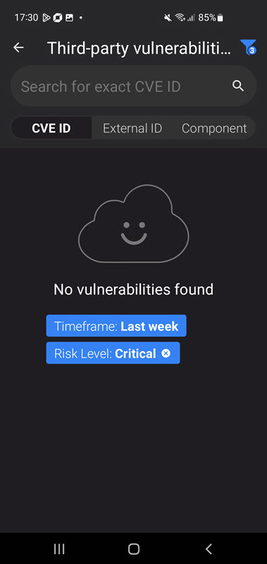 No critical vulnerabilities found
