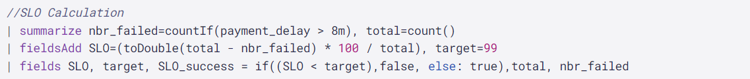 Calculating the SLO