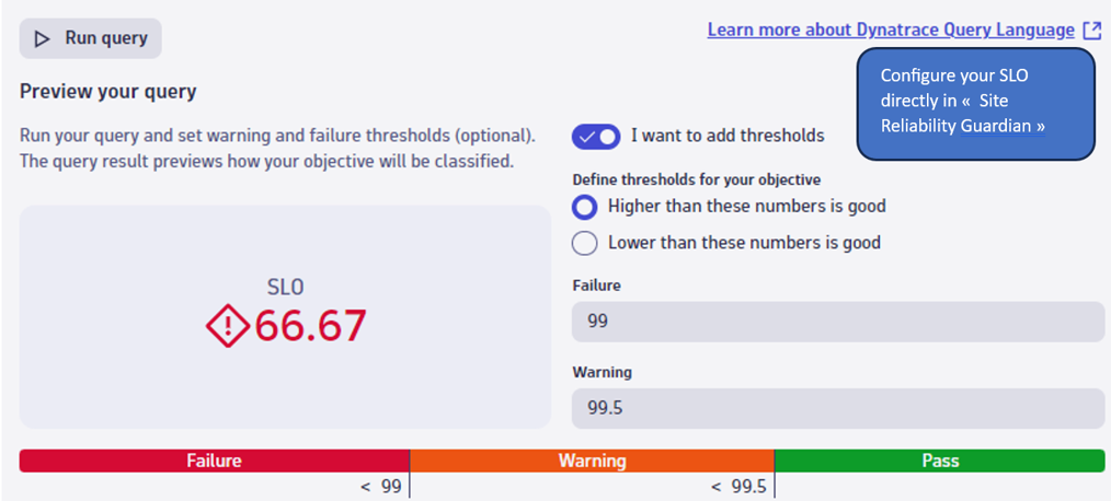 Managing SLOs using Site Reliability Guardian