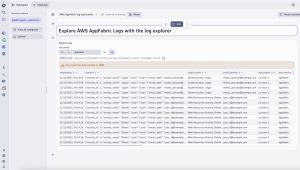 Customize filters to filter by key aws.service and value appfabric Dynatrace screenshot