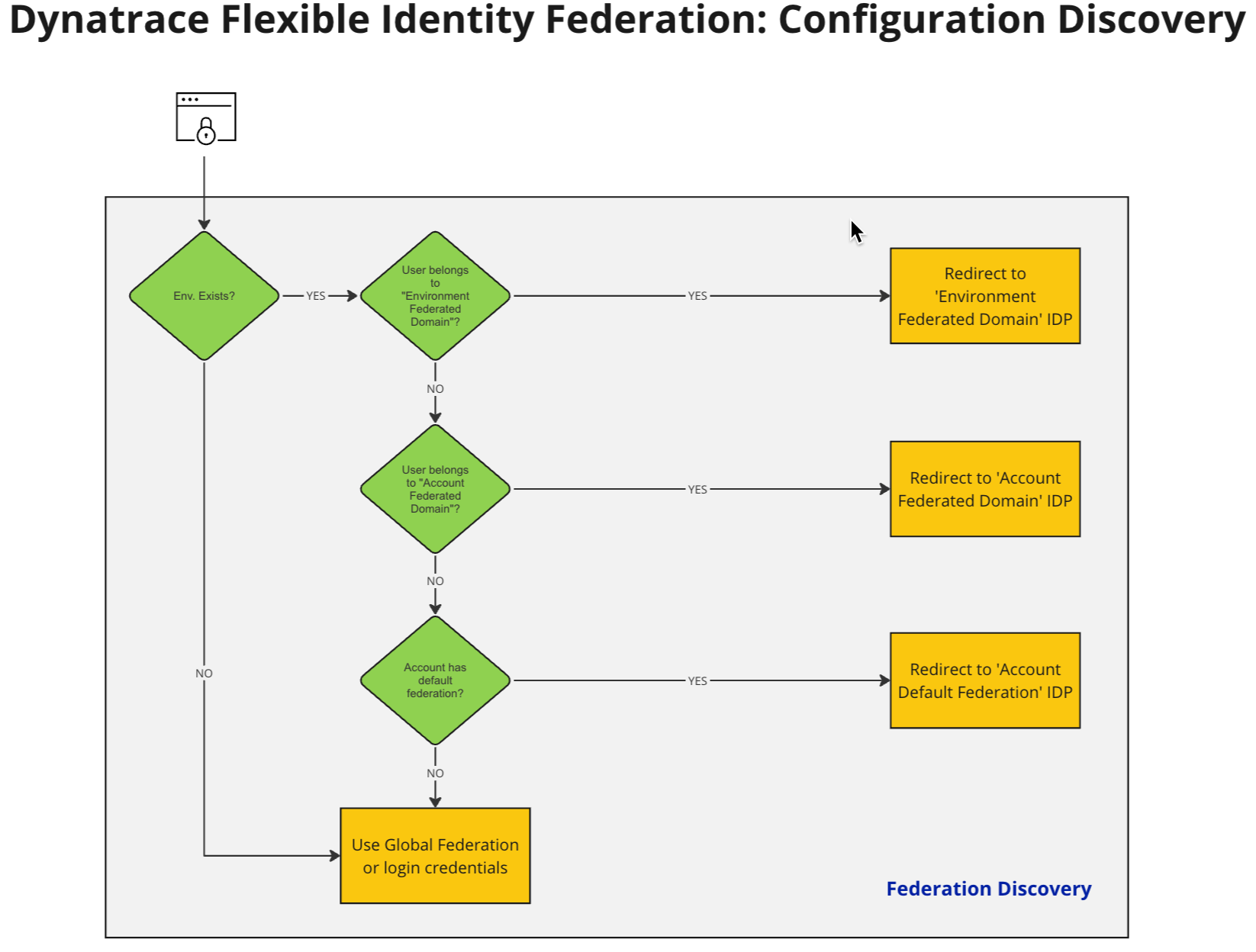 Federation discovery flow