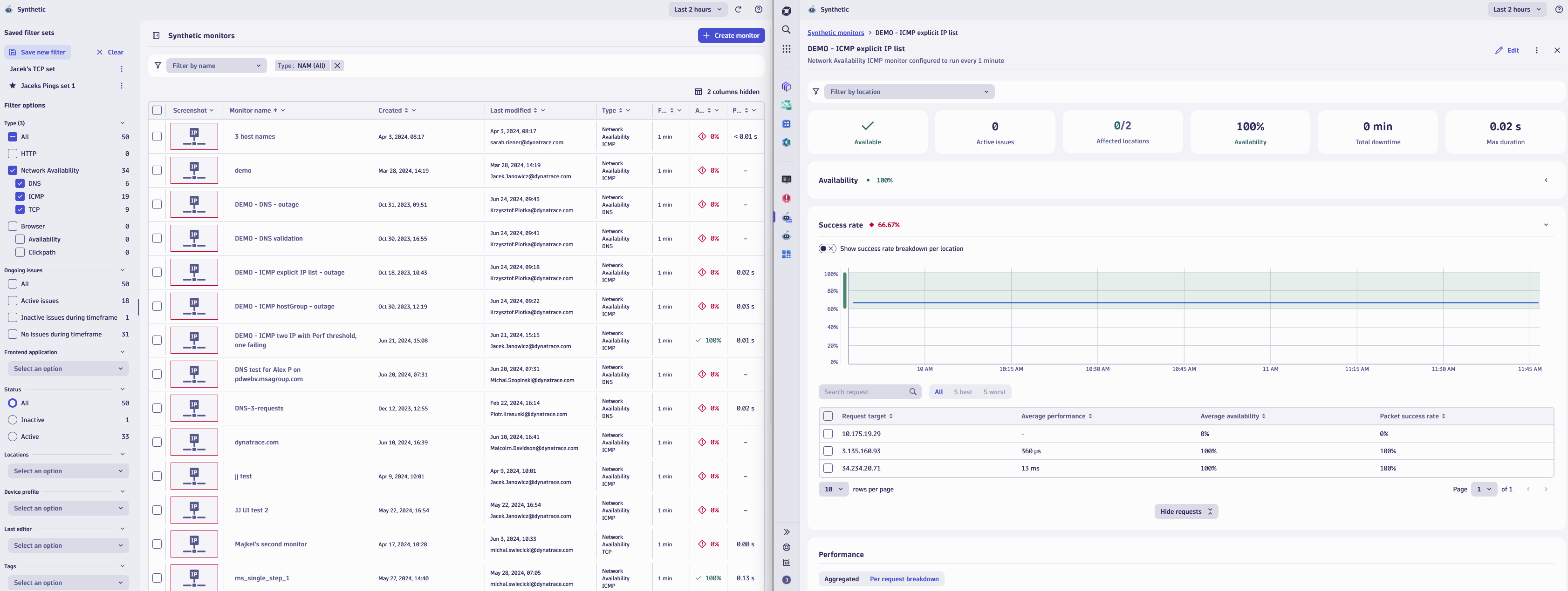 Figure 2. New Synthetic app covering NAM monitors