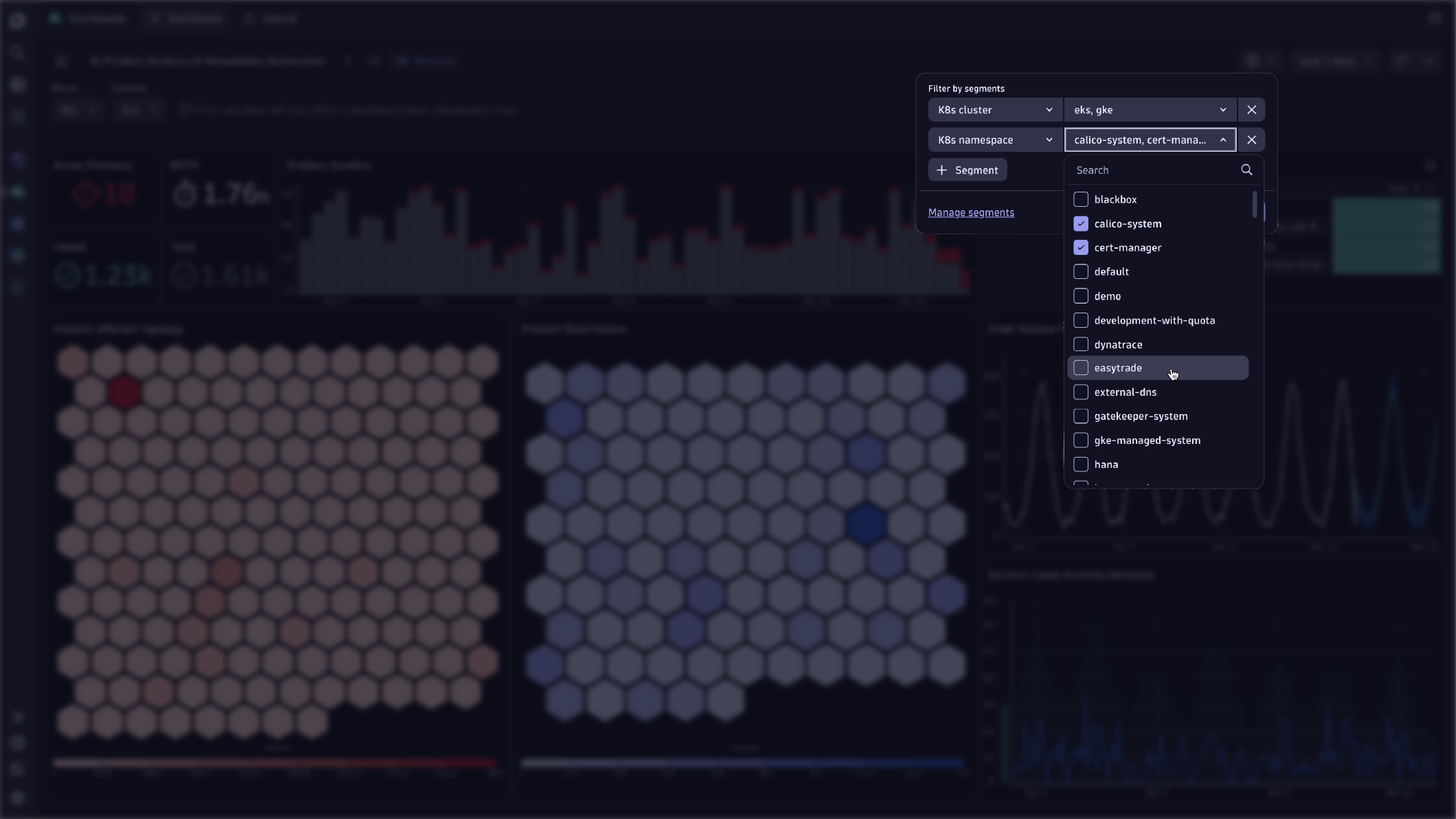 Figure 3. Utilize the comprehensive filter functionality to update your dashboards dynamically. 