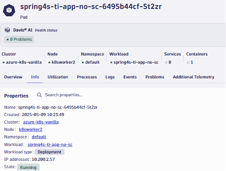 Spring4Shell vulnerability in Dynatrace platform