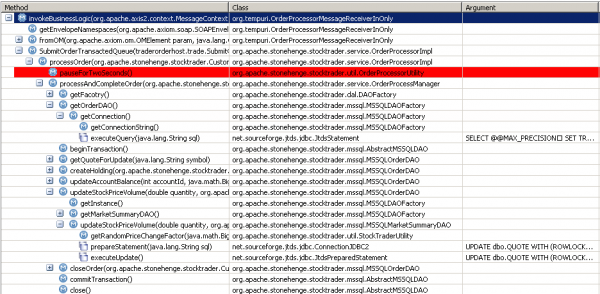 Order processing on the java side has a built-in wait method