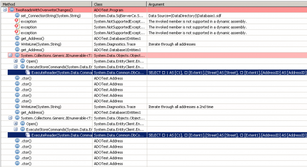 Using MergeOption.OverwriteChanges or MergeOption.NoTracking results in creating new objects