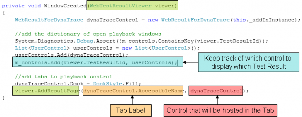Create control and add tab